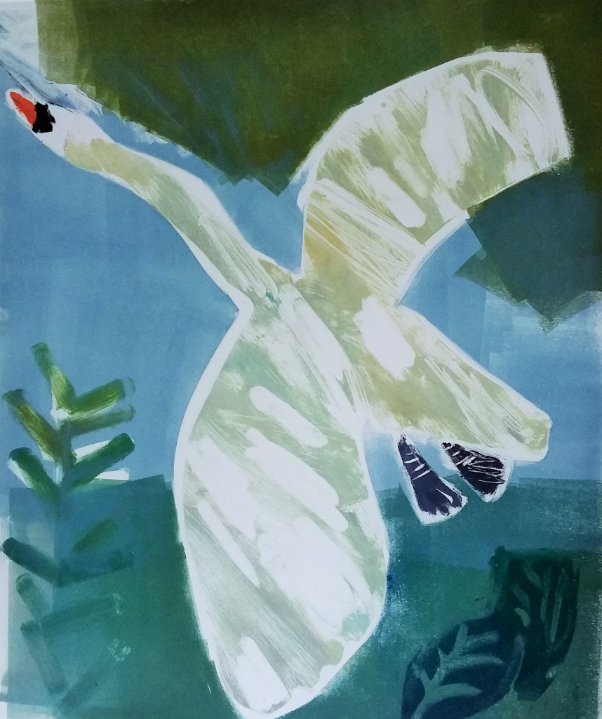  Swan Monoprint